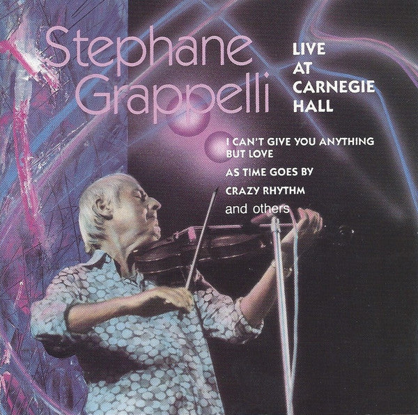 Stéphane Grappelli : Live At Carnegie Hall (CD, Album)