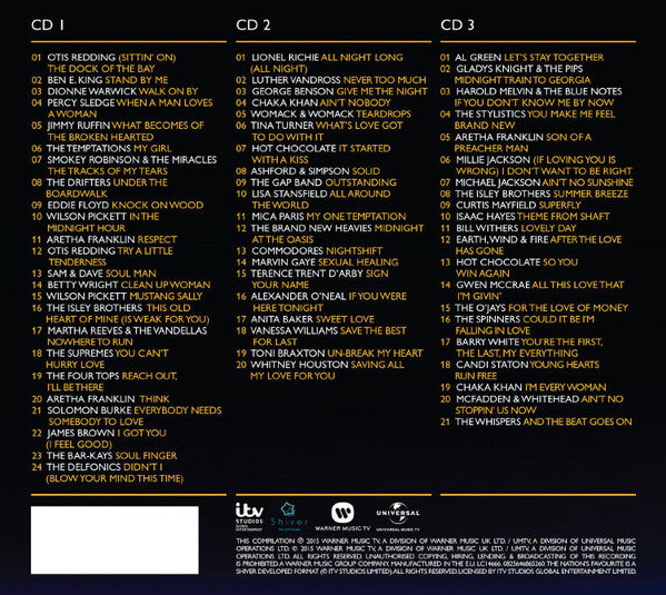 Various : The Nation's Favourite Soul (3xCDr, Comp, Promo)