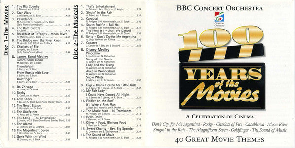 BBC Concert Orchestra : 100 Years Of The Movies (2xCD, Album)