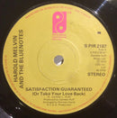 Harold Melvin And The Blue Notes : Satisfaction Guaranteed (Or Take Your Love Back) (7", Single, Sol)