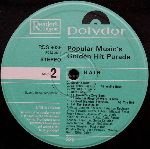 "Hair" Original London Cast : Hair (LP, Album)