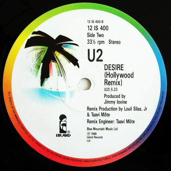 U2 : Desire (12", Single)