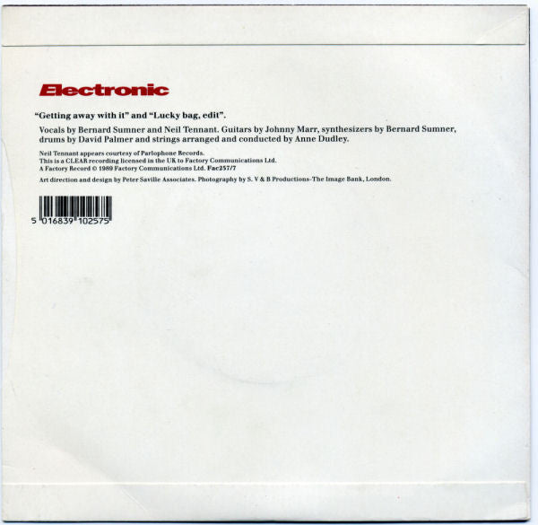 Electronic : Getting Away With It... (7", Single, Sil)