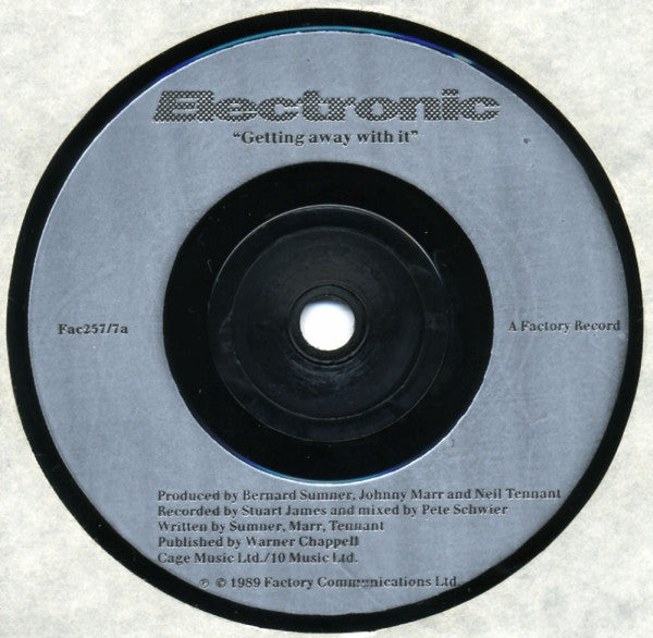 Electronic : Getting Away With It... (7", Single, Sil)