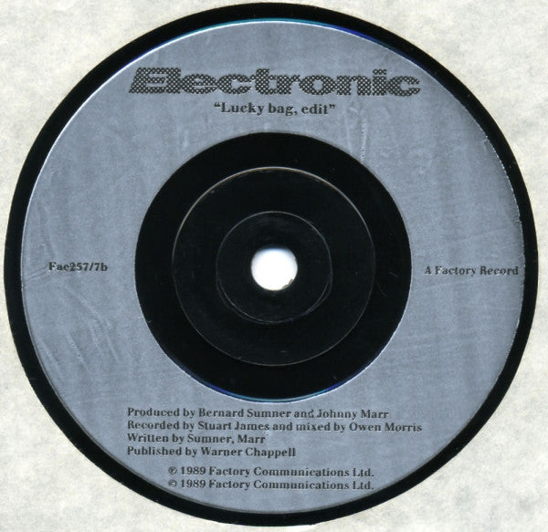 Electronic : Getting Away With It... (7", Single, Sil)