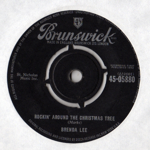 Brenda Lee : Rockin' Around The Christmas Tree (7", Single)