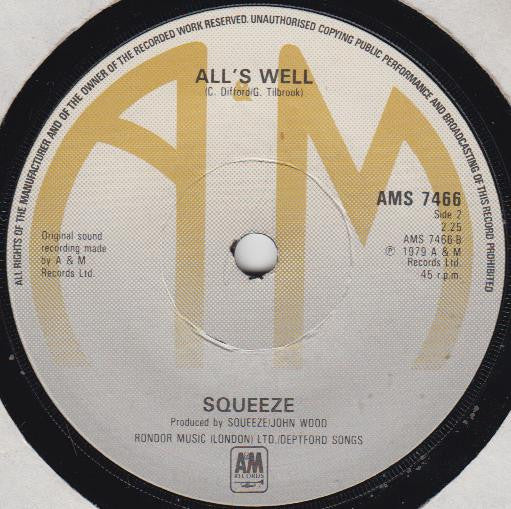 Squeeze (2) : Slap & Tickle (7", Single)