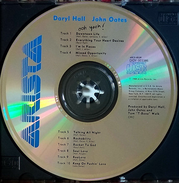 Daryl Hall John Oates* : Ooh Yeah! (CD, Album, Club, CRC)