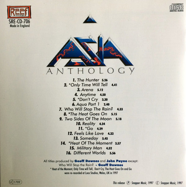 Asia (2) : Anthology (CD, Comp)