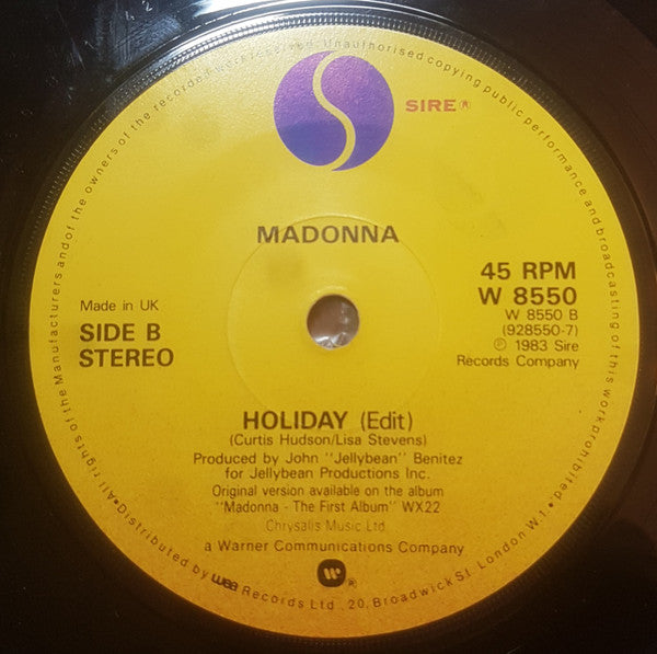 Madonna : True Blue (Remix) (7", Single, Pap)