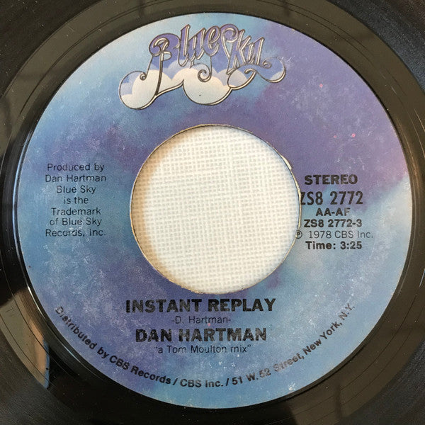Dan Hartman : Instant Replay (7", Styrene, Ter)