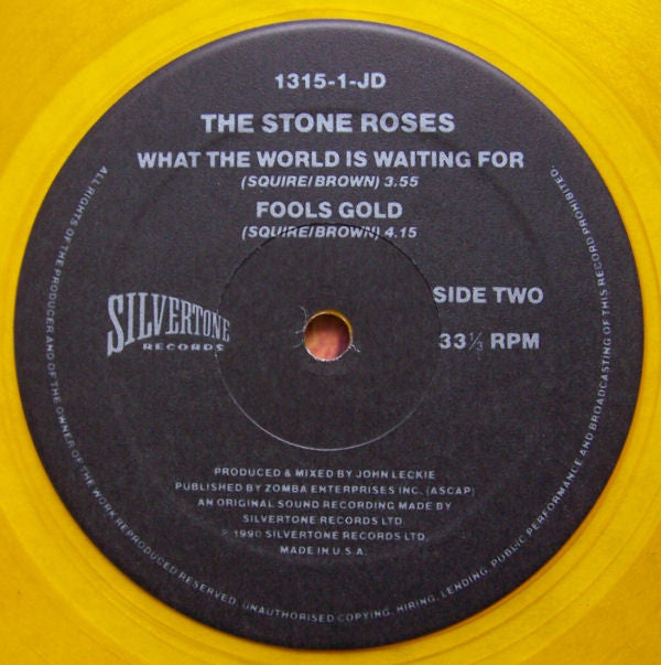 The Stone Roses : Fools Gold 9.53 (12", Ltd, Gol)