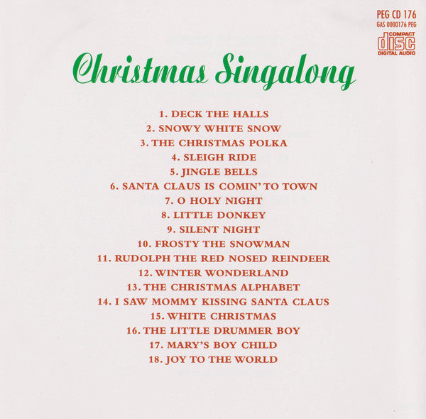 Unknown Artist : Christmas Singalong (CD, Album)