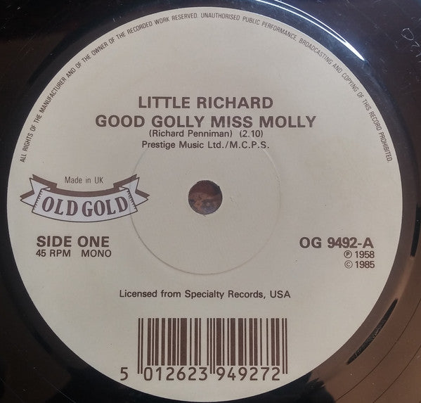 Little Richard : Good Golly Miss Molly / The Girl Can't Help It (7", Single)