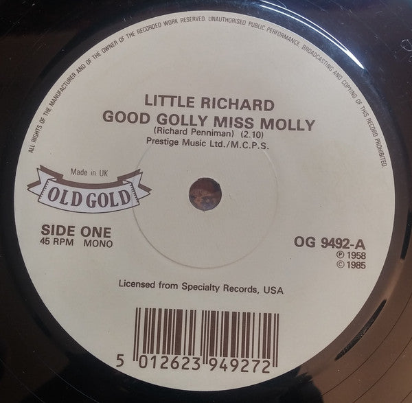 Little Richard : Good Golly Miss Molly / The Girl Can't Help It (7", Single)