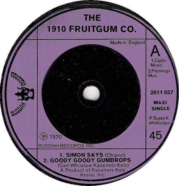 1910 Fruitgum Company : Simon Says (7", Single, Pur)