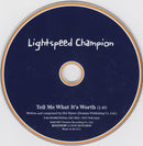 Lightspeed Champion : Tell Me What It's Worth (CD, Single, Promo)