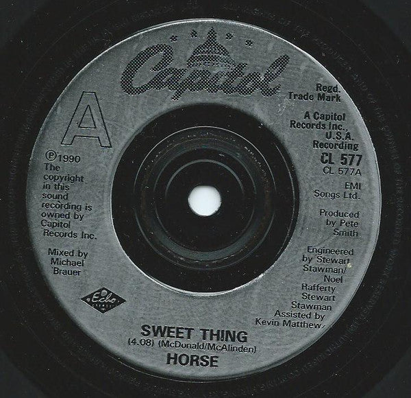 Horse (3) : Sweet Thing (7", Single, Sil)