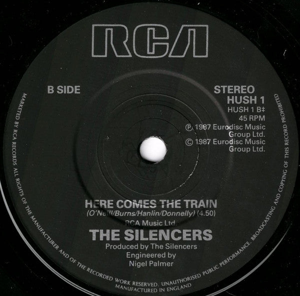 The Silencers : Painted Moon (7", Single, Emb)