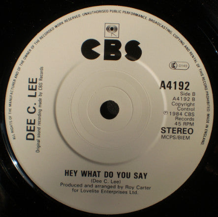 Dee C. Lee : Selina Wow Wow (7", Single)
