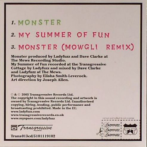 Ladyfuzz : Monster (CD, Mini, Single)