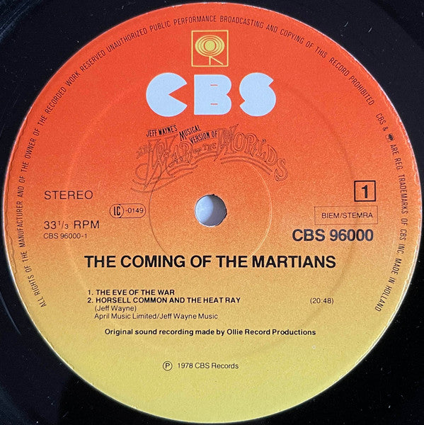 Jeff Wayne : Jeff Wayne's Musical Version Of The War Of The Worlds (2xLP, Album, Mixed, Gat)