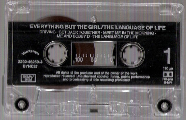 Everything But The Girl : The Language Of Life (Cass, Album)