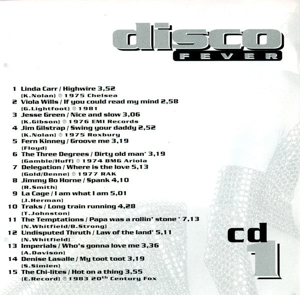 Various : Disco Fever (2xCD, Comp)