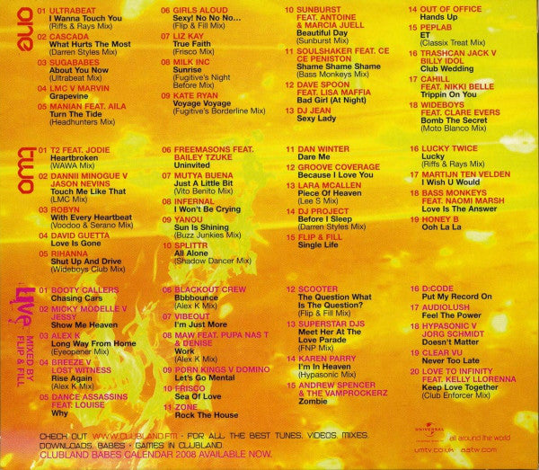 Various : Clubland 12 (2xCD, Comp + CD, Comp, Mixed)