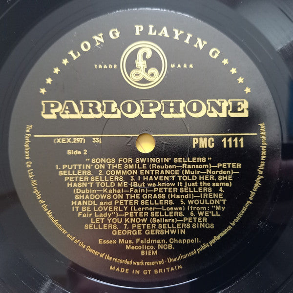 Peter Sellers : Songs For Swingin' Sellers (LP, Album, Mono)