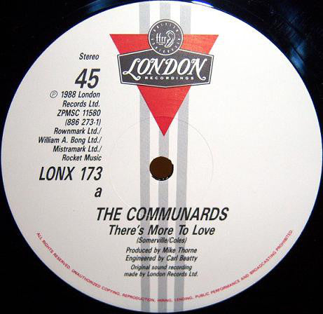 The Communards : There's More To Love (12", Single)