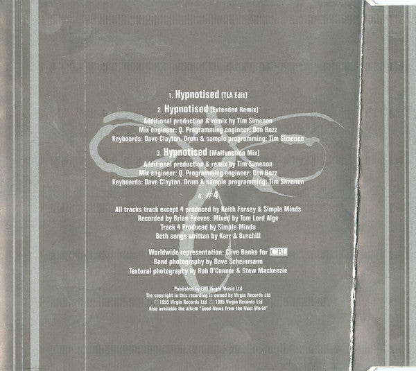 Simple Minds : Hypnotised (CD, Single)