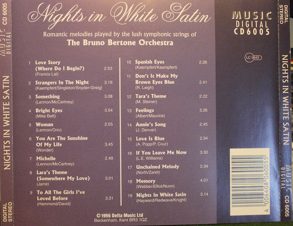 Orchester Bruno Bertone : Nights In White Satin (CD, Album)