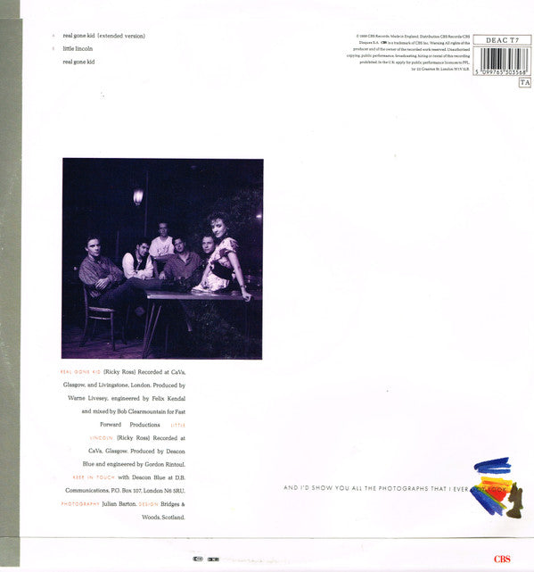 Deacon Blue : Real Gone Kid (12", Single)