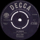 Billy Fury : In Summer (7", Single)