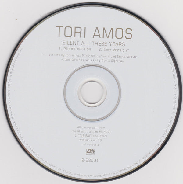 Tori Amos : Silent All These Years (CD, Single, RE, RP, Sli)