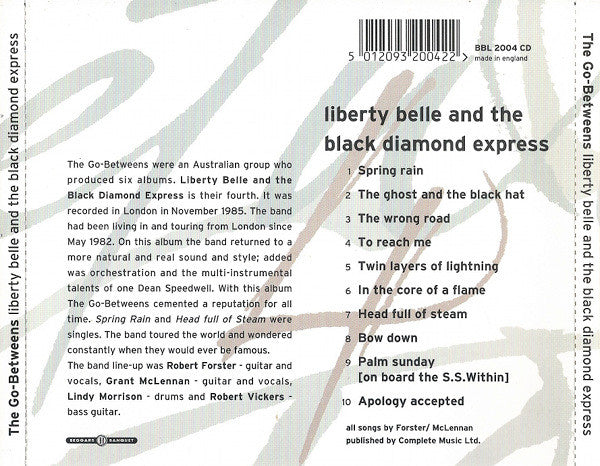 The Go-Betweens : Liberty Belle And The Black Diamond Express (CD, Album, RE, RM)