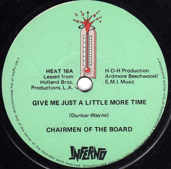 Chairmen Of The Board : Give Me Just A Little More Time (7")