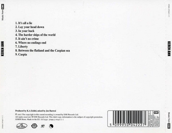 Keren Ann : Keren Ann (CD, Album)
