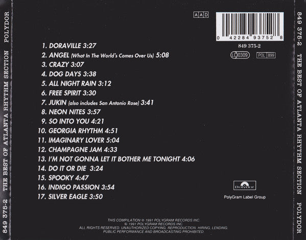 Atlanta Rhythm Section : The Best Of Atlanta Rhythm Section (CD, Comp, RE)