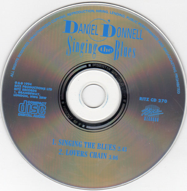 Daniel O'Donnell : Singing The Blues (CD, Single, Sli)