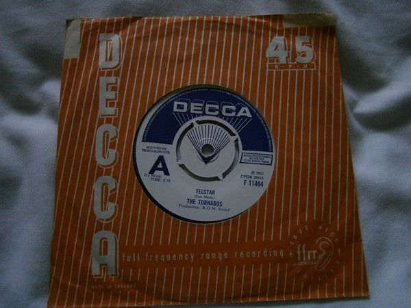 The Tornados : Telstar (7", Promo, RE)