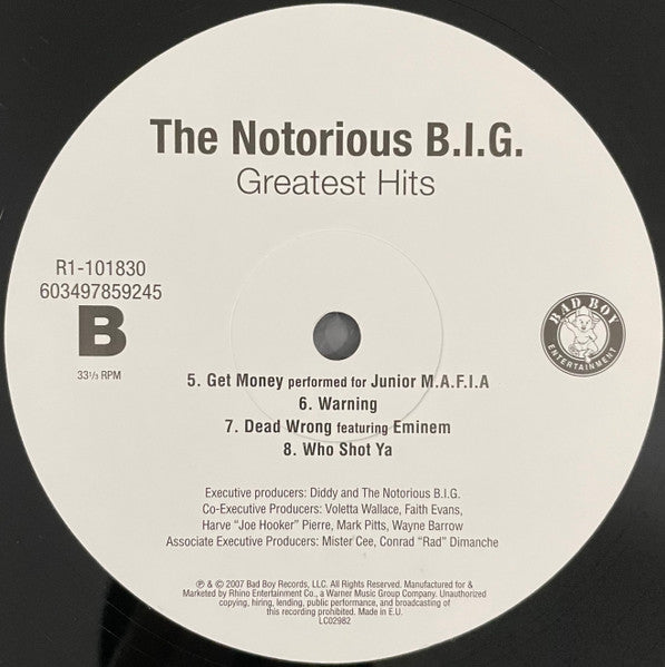 Notorious B.I.G. : Greatest Hits (2xLP, Comp, RE)