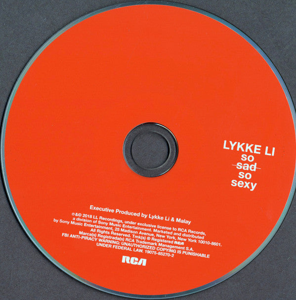 Lykke Li : So Sad So Sexy (CD, Album)