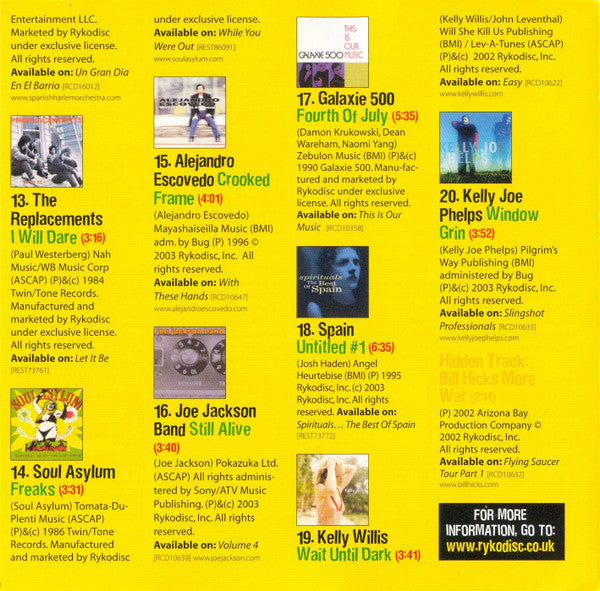 Various : Piece Of Cake 20 Years Of Ryko (CD, Comp)