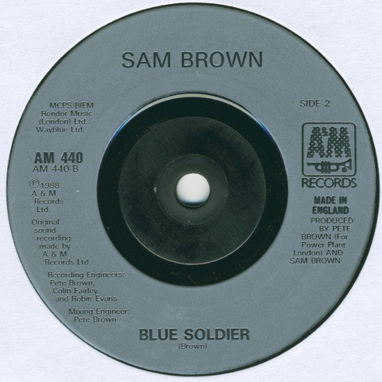 Sam Brown : Stop! (7", Single, Inj)