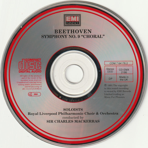 Ludwig van Beethoven, Sir Charles Mackerras, Royal Liverpool Philharmonic Orchestra, Royal Liverpool Philharmonic Choir : Symphony No. 9 'Choral' (CD, Album)