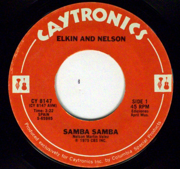 Elkin & Nelson : Samba Samba (7", Single, Promo)