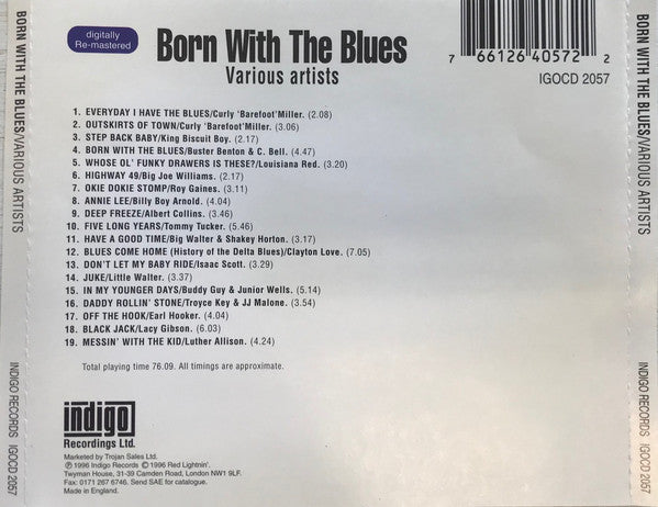 Various : Born With The Blues (CD, Comp, RM)