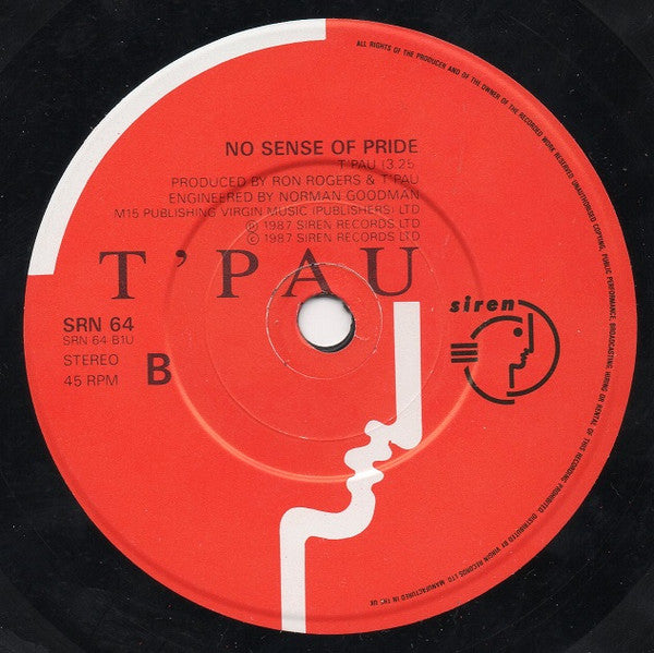 T'Pau : China In Your Hand (7", Single, Tow)